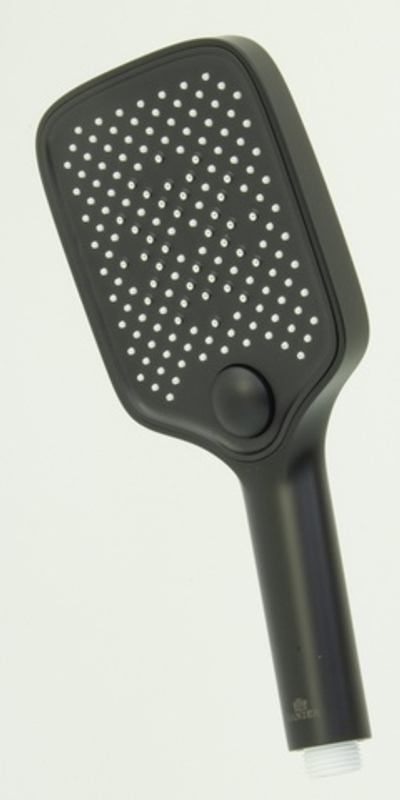 3309-C  Лейка массажная 3 позиции, кнопка (ЧЕРНЫЙ) GANZER  (40/1шт)