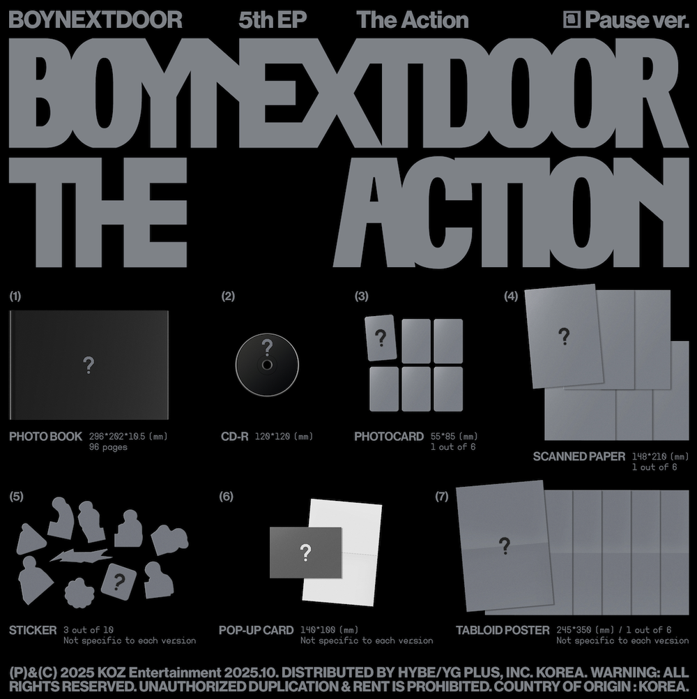 Альбом BOYNEXTDOOR - The Action (предзаказ от WEVERSE SHOP)
