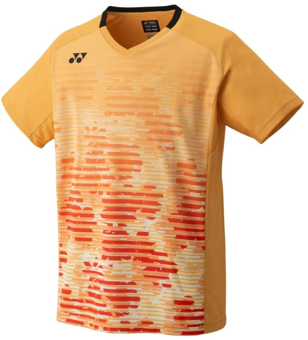Футболка мужская теннисная Yonex T-Shirt Crew Neck - saffron