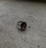 Кольцо крупный перстень темный виноград