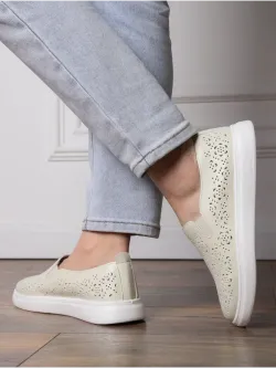 Мокасины летние с перфорацией