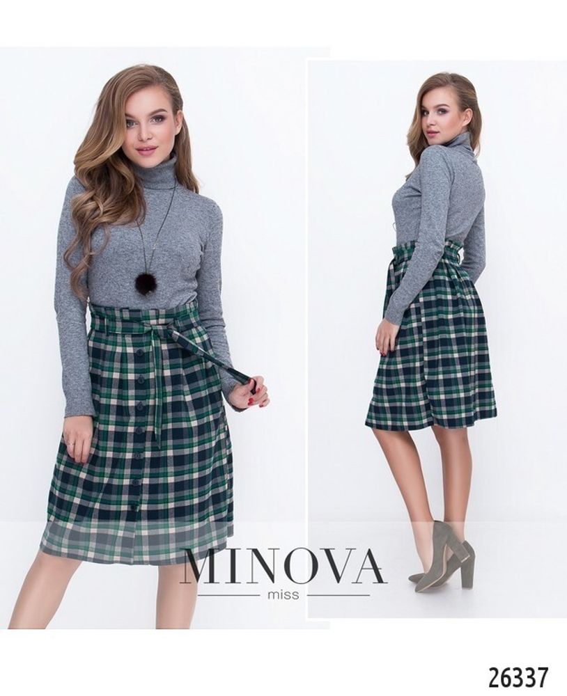 Юбка 1121-темно-зеленый Minova