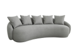 Диван Garda Decor Форли (Forli) светло-серый 250*116*72 см