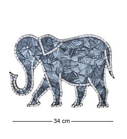 Decor and Gift 48-007-04 Панно «Слон» набор из семи (мозаика, о.Бали)