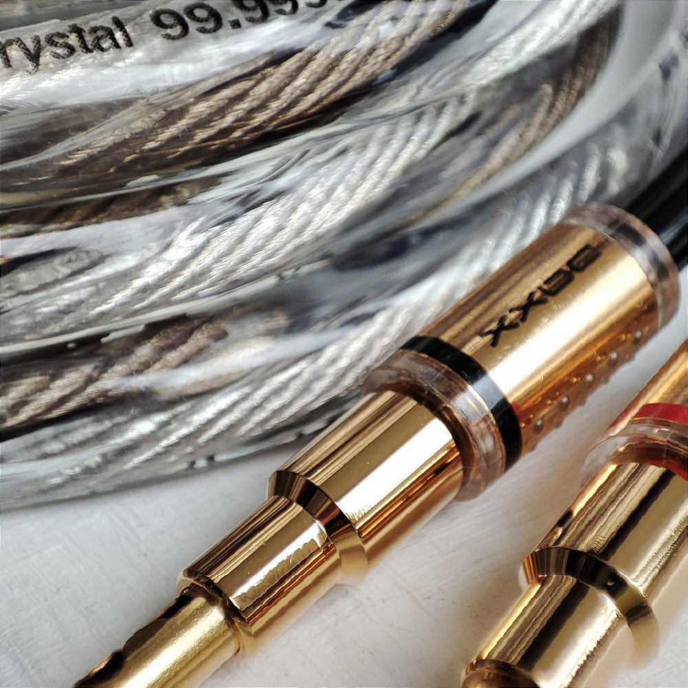 DAXX S192g Акустический кабель 12AWG (3.3мм.кв), класса Hi-End из посеребренной монокристаллической меди -готовая пара-