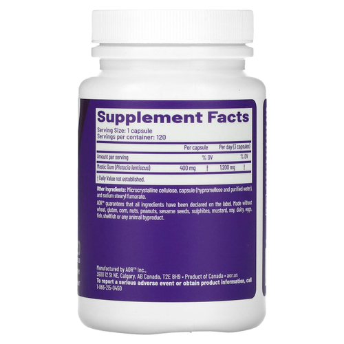 Advanced Orthomolecular Research AOR, мастика Хиос, 400 мг, 120 капсул