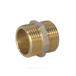 Ниппель латунь никель Ду 32 (1 1/4") НР 9022 ГОСТ 32585-2013 Aquasfera 9022-04