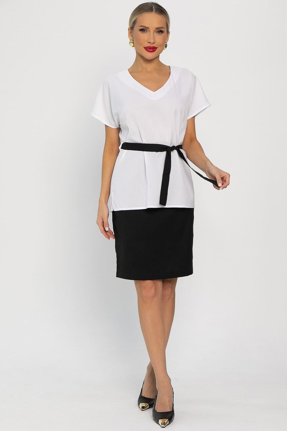 Костюм Лэдис (бело-черный) К14102-14М LT Collection