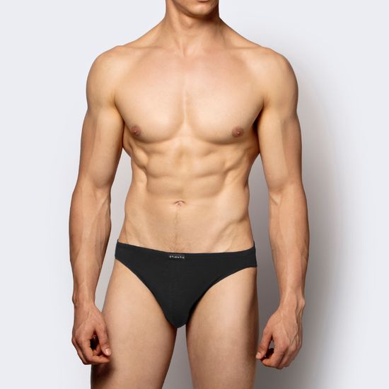 Мужские трусы слипы (2 шт) мини Basic 2BMP-014 черные