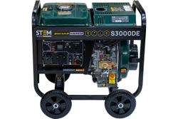 Дизельный генератор STEM Techno s3000de 3квт, электростартер, дисплей, подогрев ГЕН024