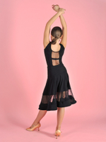 Детский топ с сеткой в горох на спинке