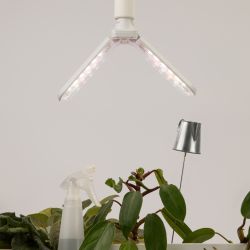 Фитолампа для растений светодиодная ЭРА GREEN LINE ФИТО-20W-PFR-E27-GR 2-х лепестковая полного спектра 20 Вт Е27