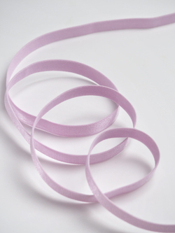 Резинка бретелечная нежно-сиреневая глянцевая ширина 10 мм