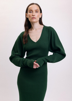 Платье макси с вырезом