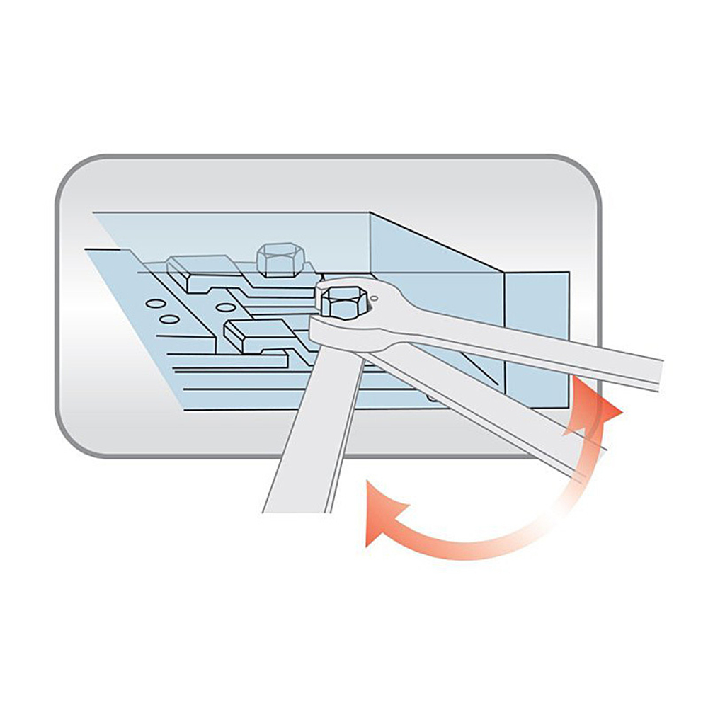 Ключ комбинированный с трещоткой в рожке 11 мм KING TONY 372111M