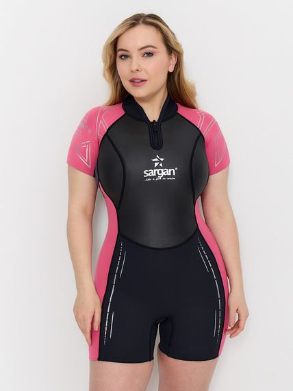 Гидрокостюм Sargan Nero 2.0 Shorty Pro lady 2 мм черно-розовый