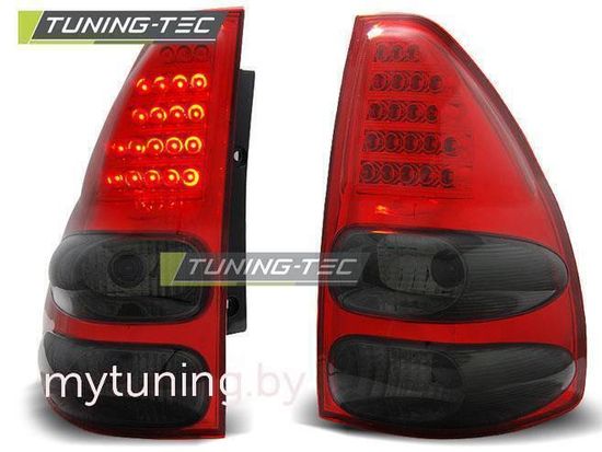 Задние фонари red smoke led для Toyota Land Cruiser Prado 120