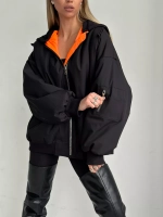 Бомбер оверсайз утепленный осень