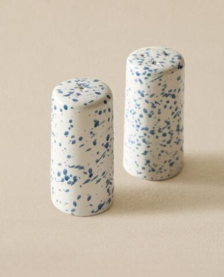 ZARA HOME НАБОР ИЗ СОЛОНКИ И ПЕРЕЧНИЦЫ, СИНИЙ