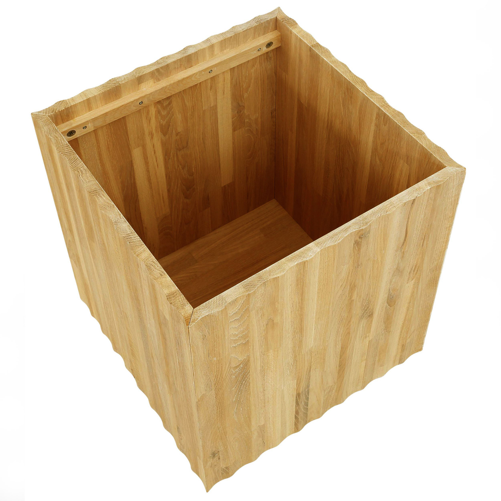 Журнальный столик, 45х45х55, Розенбург, из массива дуба, с местом для хранения, прикроватный, для гостиной, MAKOSA