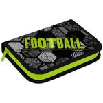 Пенал 1 отделение, 200*140*40 Berlingo "Football or nothing", 2 откидные секции, полиэстер