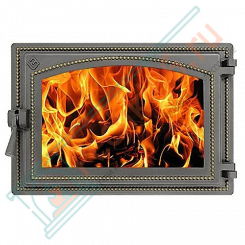 Дверца каминная чугунная 230, бронза (Везувий) в Кирове