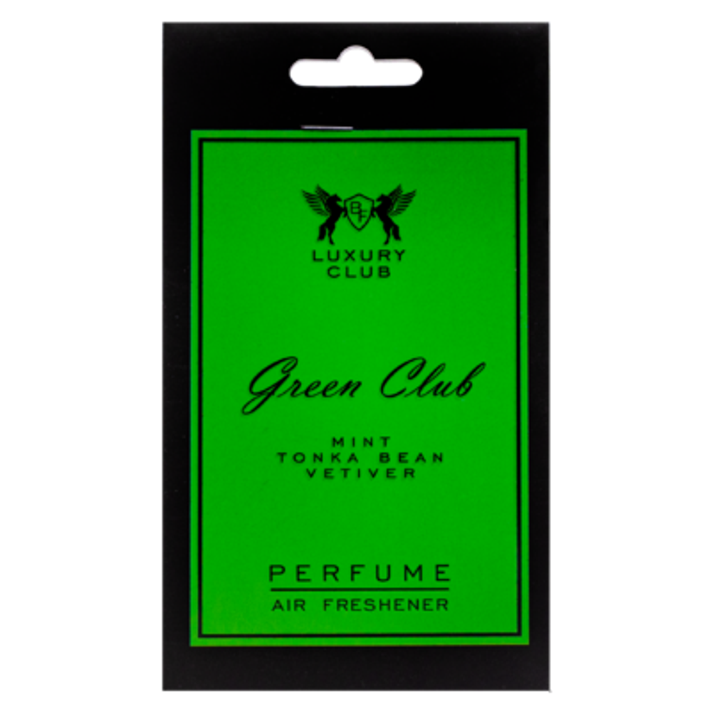 BFC06 Ароматизатор подвесной Luxury Club Green (по мотивам Creed Aventus)