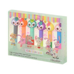 Маркер текстовыделитель Basir, двойные, серия "Зайчата", 10 см, цветная упаковка, разноцветные, набор 6 шт, ассорти