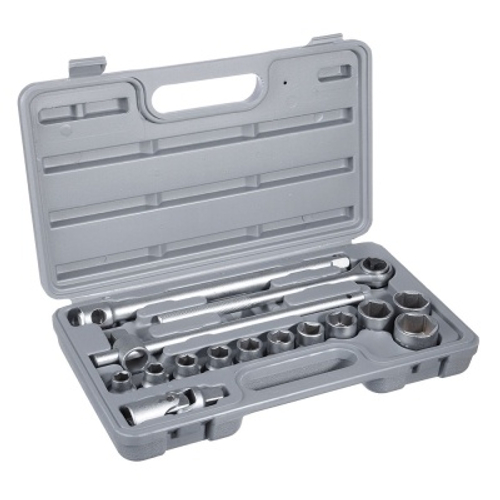 Набор головок ЕРМАК 16 предметов 10-27мм с карданным шарниром 1/2