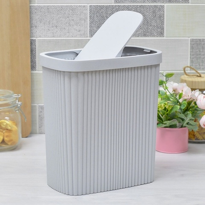 Контейнер для мусора 5,9л "Velvet", светло-серый флэк