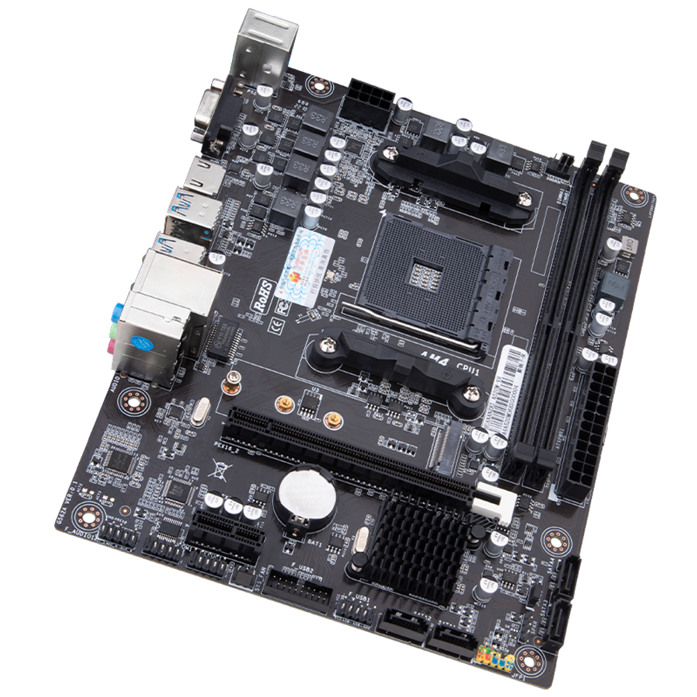 Материнская плата HUANANZHI A520M-VH, SocketAM4, mATX, Retail, 2xDDR4, PCIe3.0, 1xM.2, GLAN, 2xPS/2, 4xUSB2, 6xUSB3, VGA, HDMI (HNZ-A520M-VH)