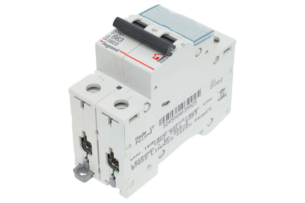 Автоматический выключатель B63A 2П 6000 Tx3 Legrand