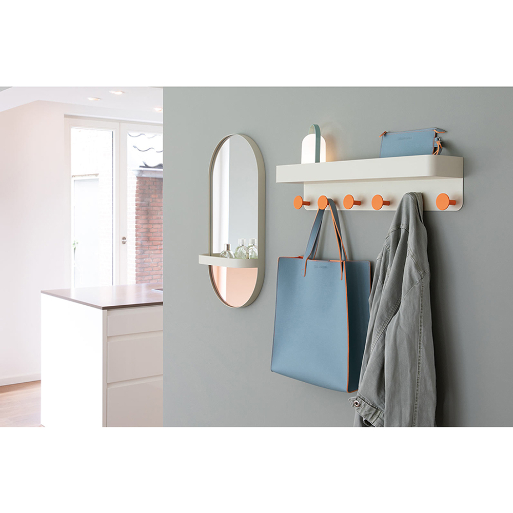 Зеркало oval, 30,5х60х10,5 см, кремовое