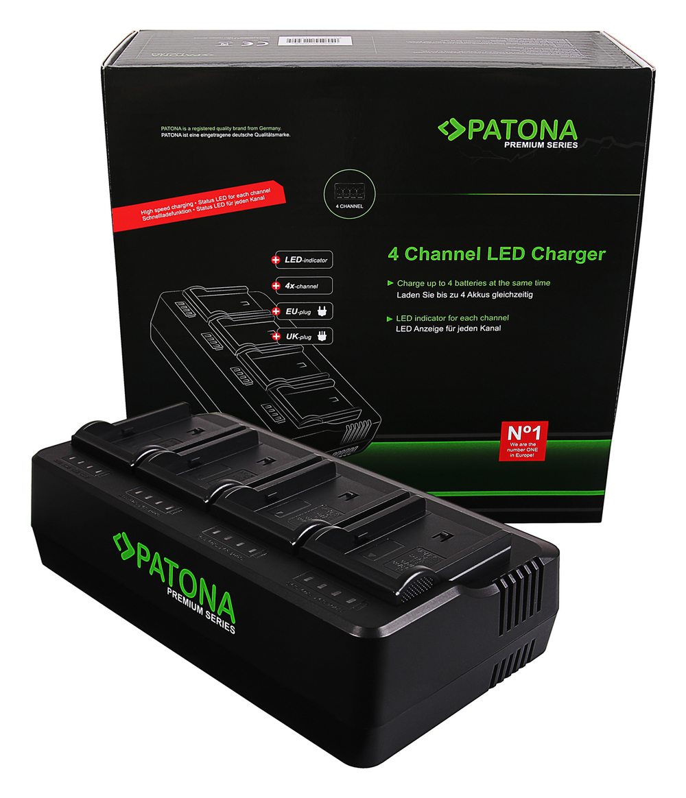 Зарядное устройство PATONA Premium Charger для 4х аккумуляторов NP-F960
