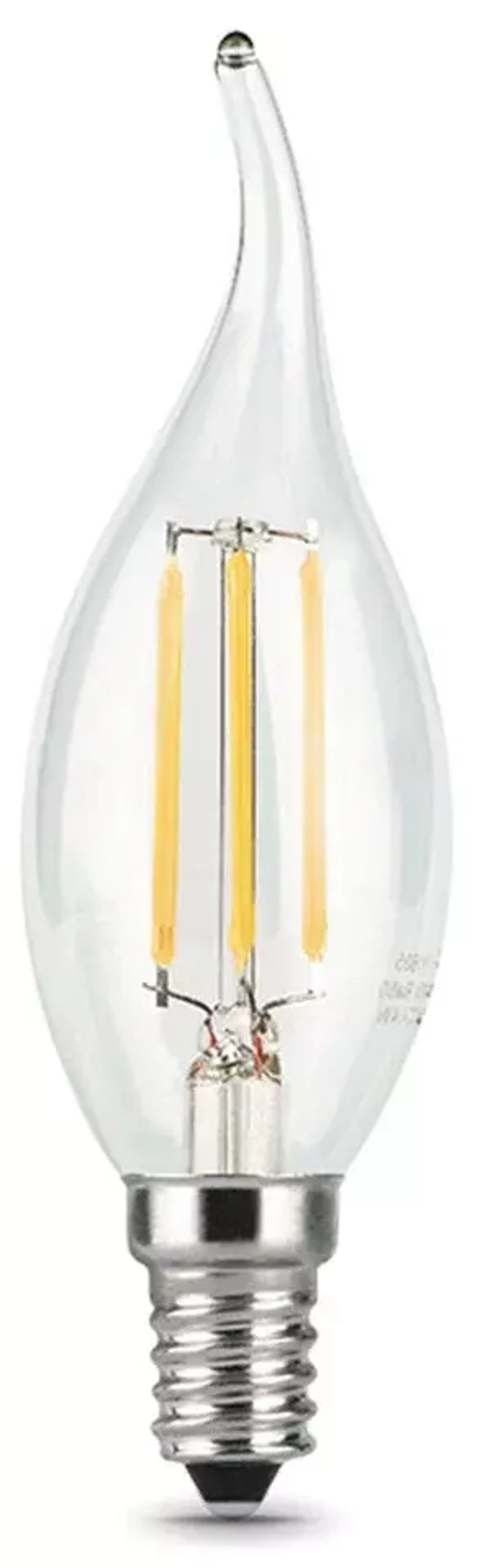 Лампа Gauss LED Filament Свеча на ветру 5W E14 450lm 4100K 104801205