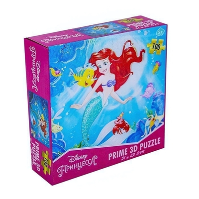 Пазл 100 эл. Super 3D "Принцесса" 13854 (Prime 3D)