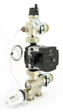 Насосно-смесительная группа Uni-Fitt Solomix 1" с насосом Grundfos UPM3 Auto 25-70 130