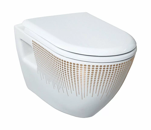 Унитаз подвесной CREAVIT Terra TP325.001T0 белый с декором