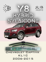 Щетки стеклоочистителя HUOYE Y8 600/400 мм на Chevrolet Captiva | Hook/J-Hook