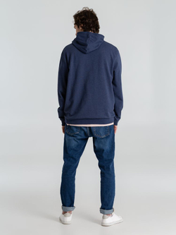 Толстовка с капюшоном унисекс Hoodie, синий меланж