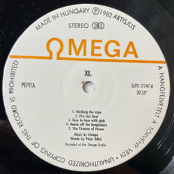 Винтажная виниловая пластинка LP Omega XI (Венгрия 1982)