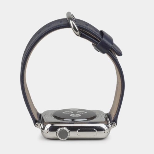 Ремешок для Apple Watch 44/45/46 mm из кожи теленка, цвета индиго