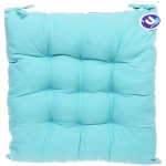 Сидушка на стул 40*40см «ИДЕА» цвет голубой