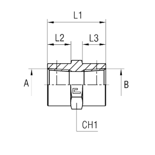 Соединение PS BSPT 1/8 - BSPT 1/4