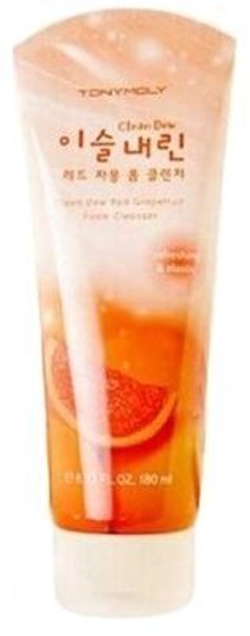 TONY MOLY пенка для умывания Clean Dew с экстрактом грейпфрута, 180 мл, 287 г