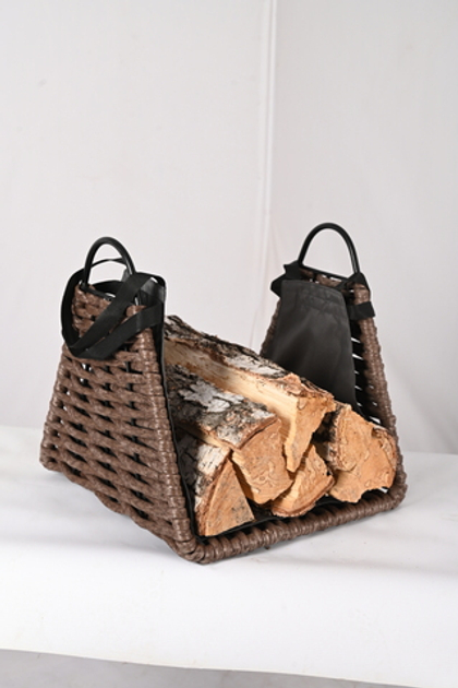 Корзина-дровница прямоугольная с переноской