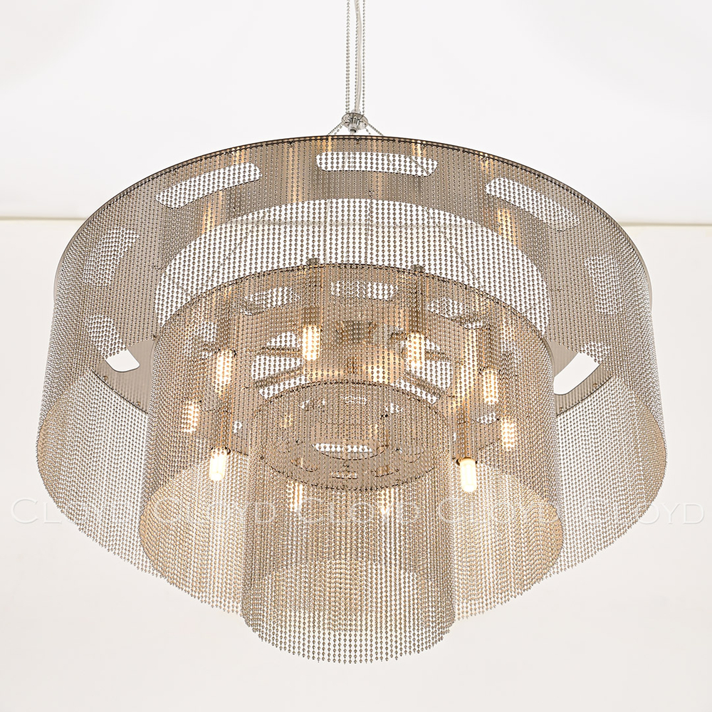 Люстра Cloyd ONASSIS C10 / Ø60 см - никель сатин (арт.11359)