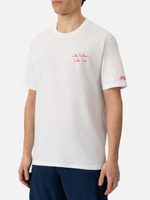 Футболка Saint Barth Homer Bart сёрферы белый