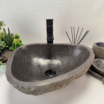 Раковина из речного камня RS-62822 (48*38*16) 56