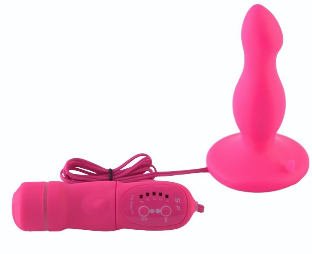 Розовая вибровтулка с 5 режимами вибрации POPO Pleasure - 10,5 см. (Цвет: розовый)